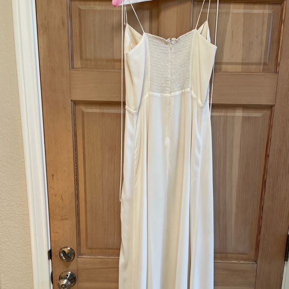 Reformation Melita Dress in Ivory Size 10 - Picture 3 of 4